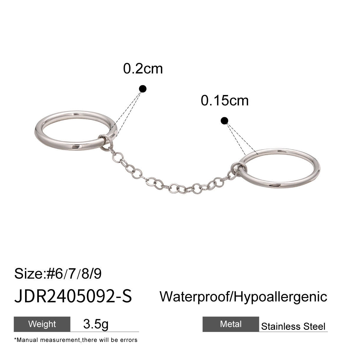 Pearl Zircon Layered Single Ring