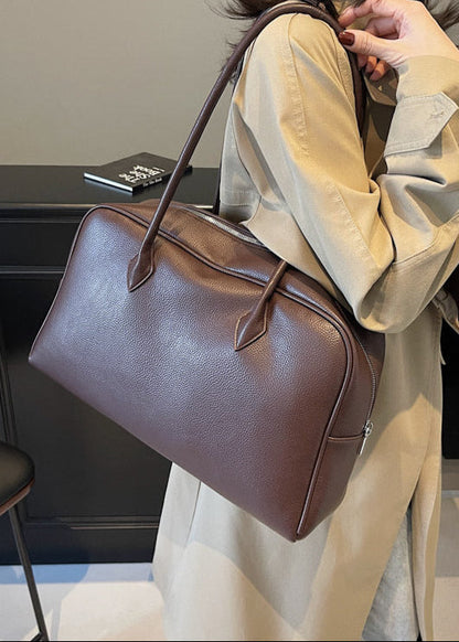 Structured Shoulder Bag Premium PU Leather