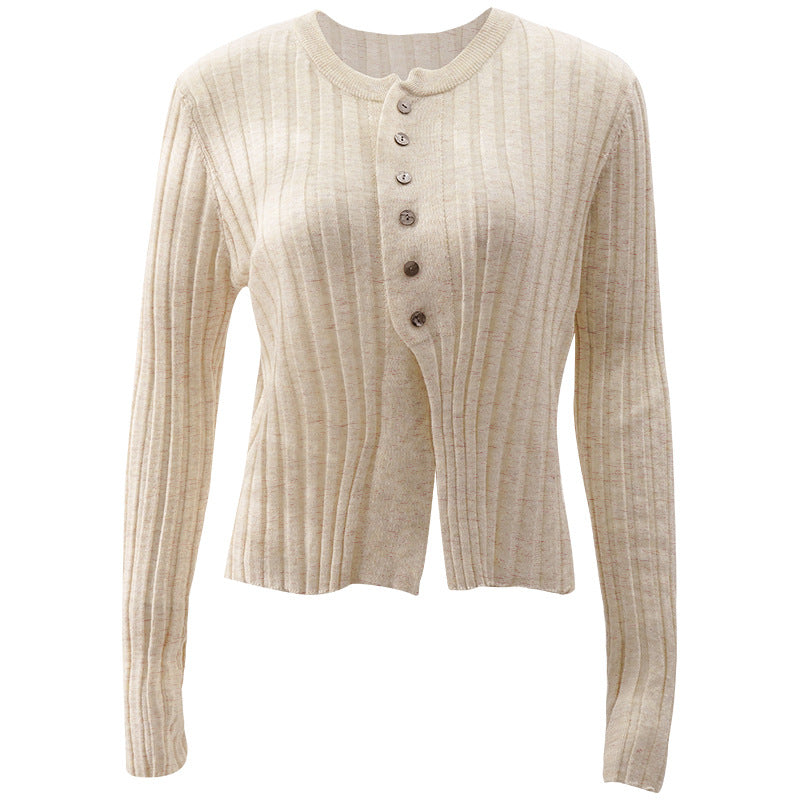 Chic Cropped Cardigan Sweater for Women
