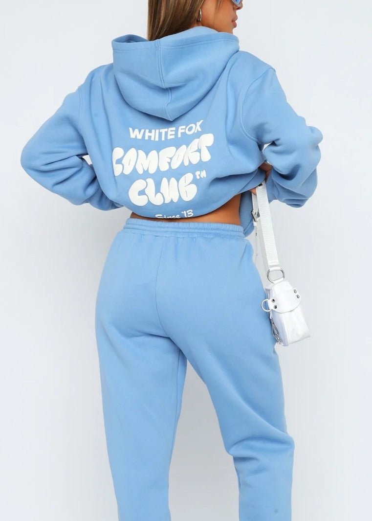 Oversized Hoodie And Jogger Set Plush Cotton
