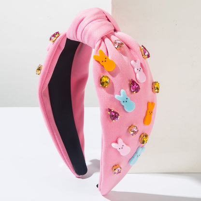 Cute Bunny Rabbit & Carrot Headband Festive Hair Accessories