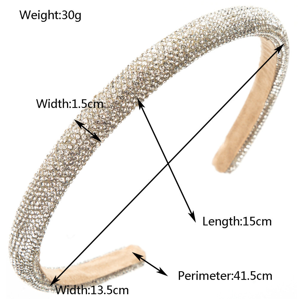 Luxury Rhinestone Headband Elegant Fashion Hair Accessory