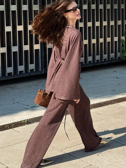 Lazy Style Modal Pajama Set for Women - Cozy Casual Loungewear