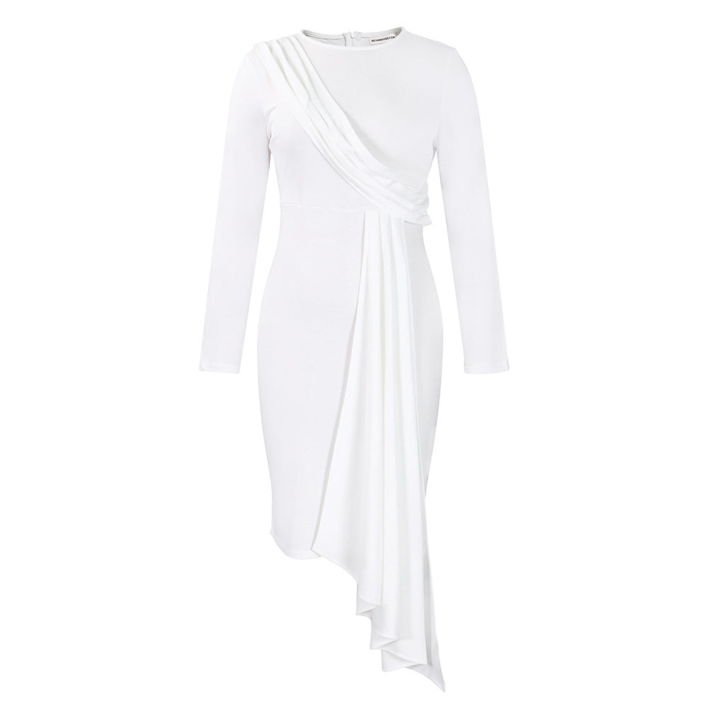 Elegant Ol Style Pencil Dress With Long Sleeves