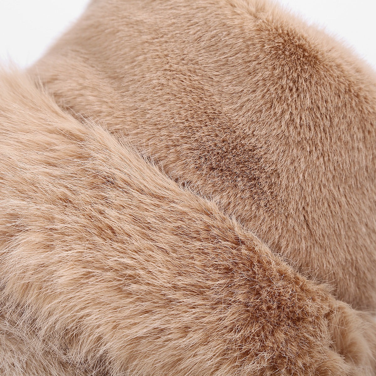 Simple Fluffy Faux Fur Thermal Bucket Hat