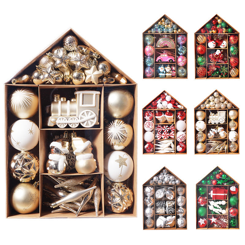 House Painting Christmas Plating Package Christmas Tree Ornaments Christmas Ball Set