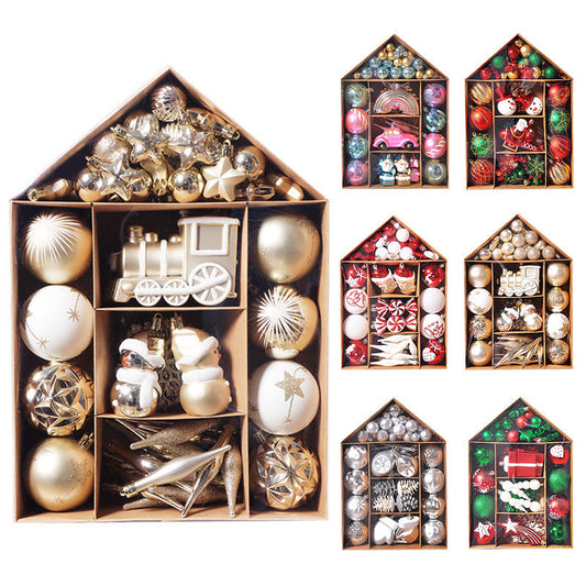 House Painting Christmas Plating Package Christmas Tree Ornaments Christmas Ball Set