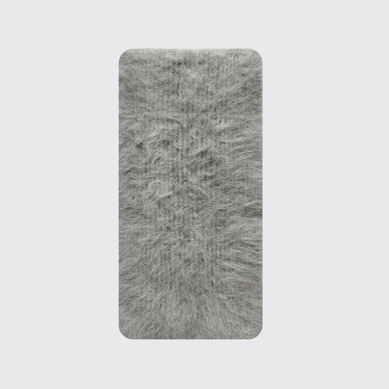 Classic Solid Knit Alpaca Scarf for Women