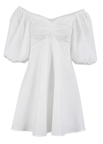 Mini Dress Contrast Panel Breathable Fabric