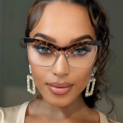 Fashionable Blue Light Blocking Rectangle Glasses for Adults