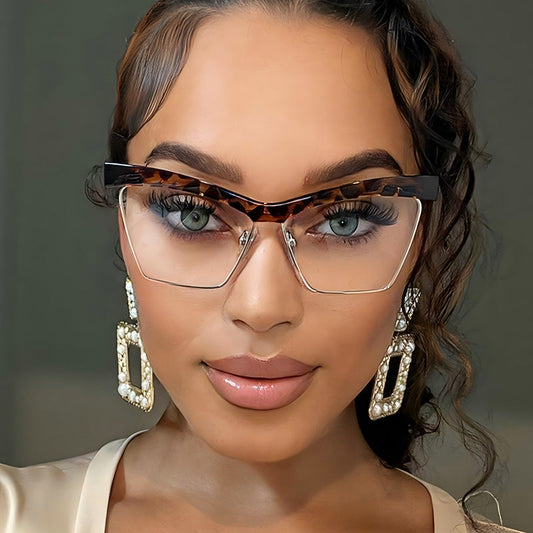 Fashionable Blue Light Blocking Rectangle Glasses for Adults