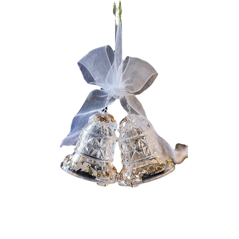 Snowflake Sequins Transparent Christmas Tree Hanging