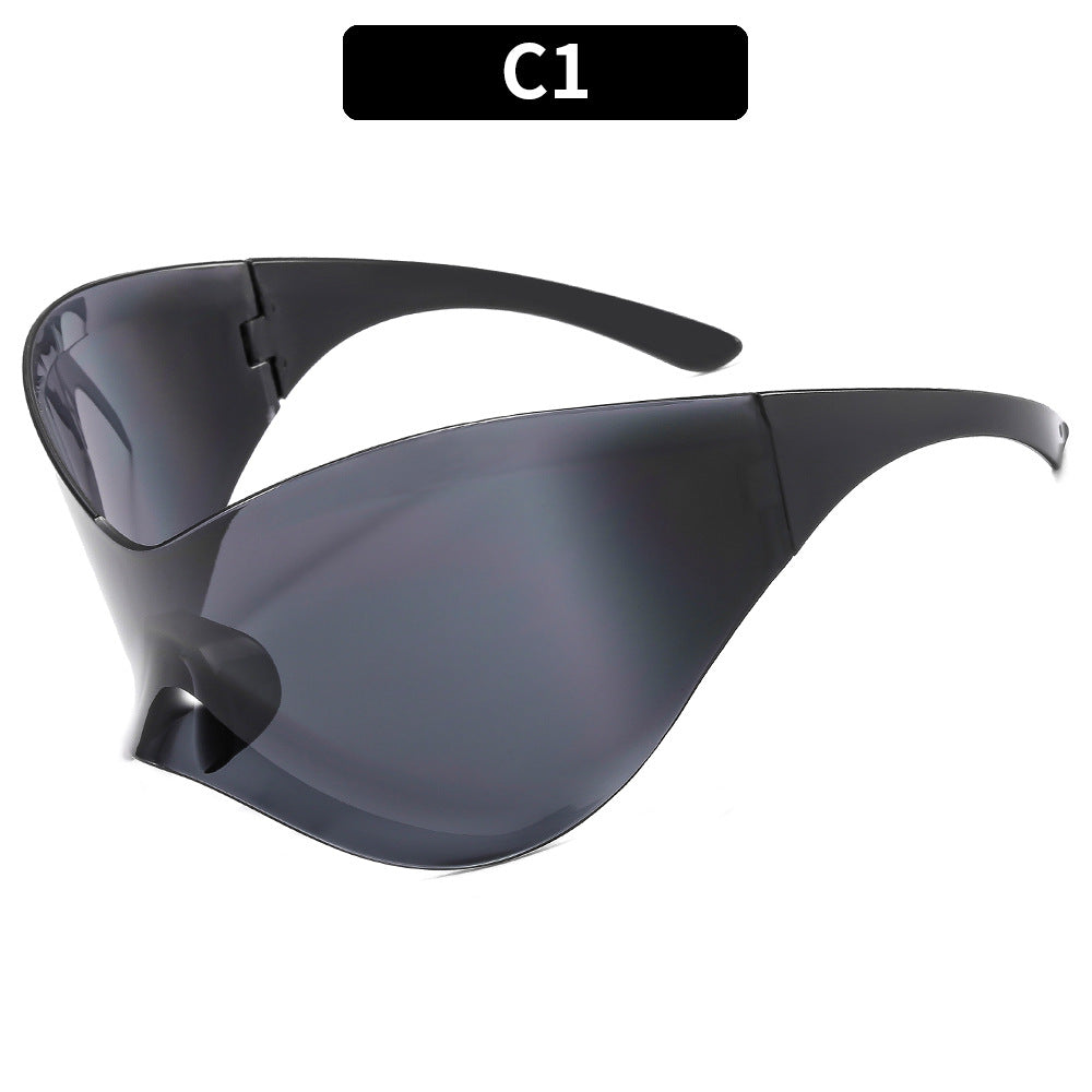 Futuristic Y2K Cat Eye Sunglasses Unframed UV400 Protection