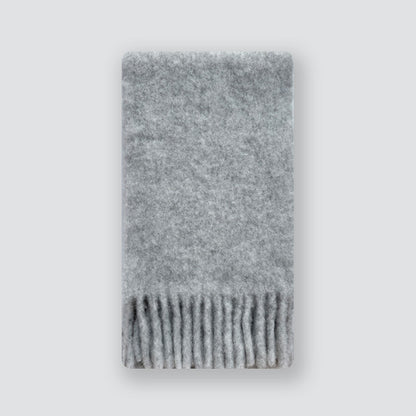 Alpaca Blend Scarf with Fringe - Elegant All-Season Accessory