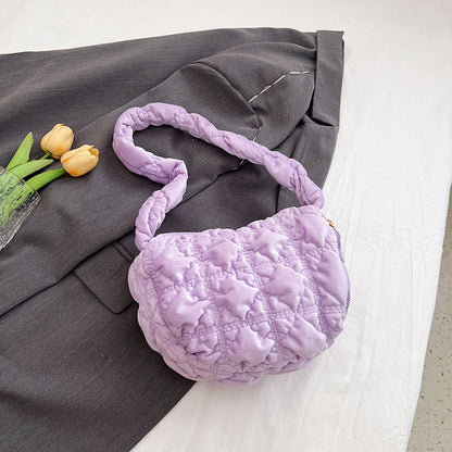 Trendy Velvet Cloud Bag Small Shoulder Bag