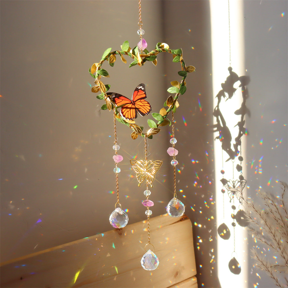 Leaves Cross Butterfly Moon Hangings