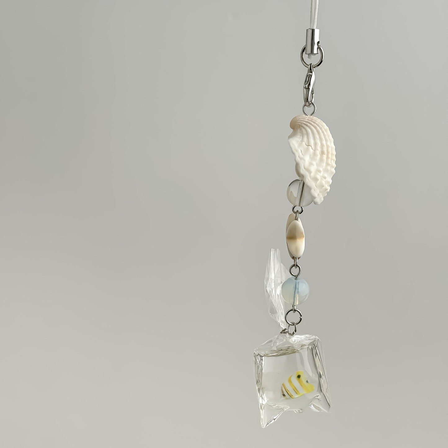 Cute Seashell Fish Keychain Bag Charm