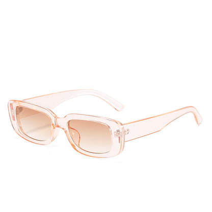Trendy Square Sunglasses Stylish Black Frame Glasses