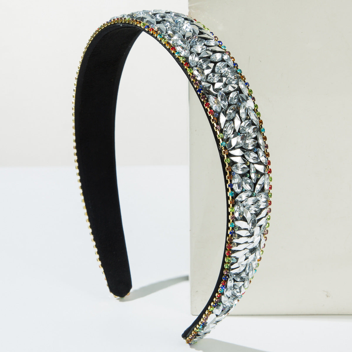 Trendy Baroque Colorful Rhinestone Headband for Women