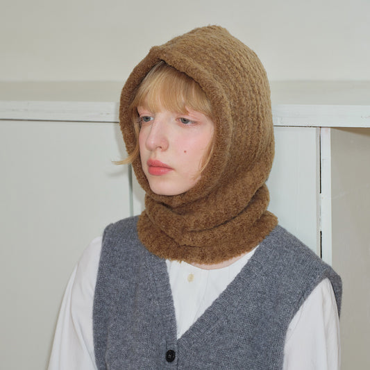 Wool Blend Beret Knitted Hat Casual Winter Beanie