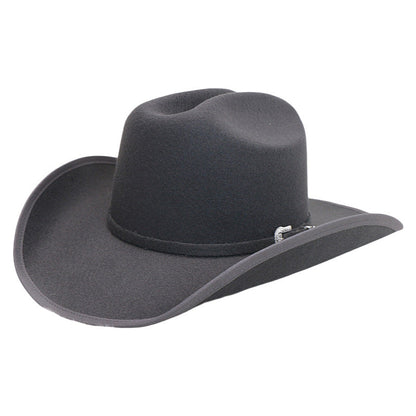 Men's Wool Felt Cowboy Hat - Adjustable Western Design