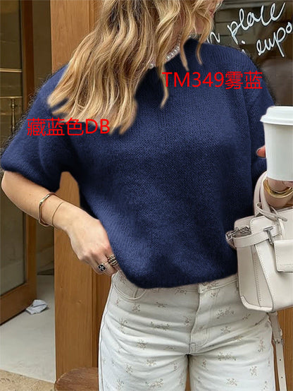 Casual Solid Color Women's Long Sleeve Sweater