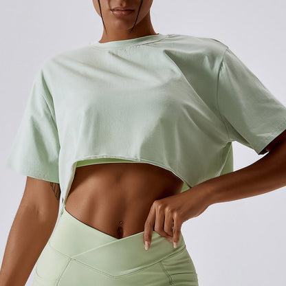 Stepo - Women's Loose-Fit Crew Neck Sports T-Shirt