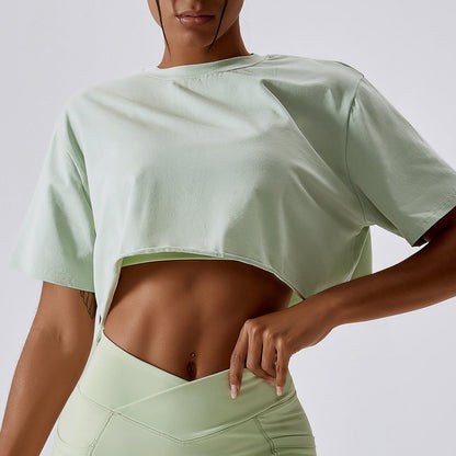 Stepo - Women's Loose-Fit Crew Neck Sports T-Shirt