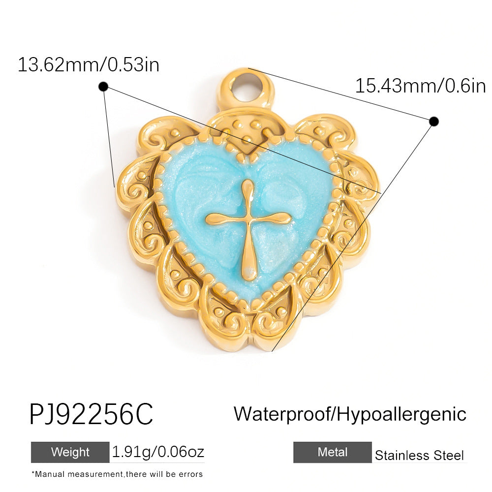 DIY Stainless Steel Shell Pendant Jewelry Trendy Fashion Necklace Bracelet Earrings
