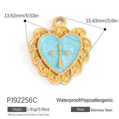 DIY Stainless Steel Shell Pendant Jewelry Trendy Fashion Necklace Bracelet Earrings