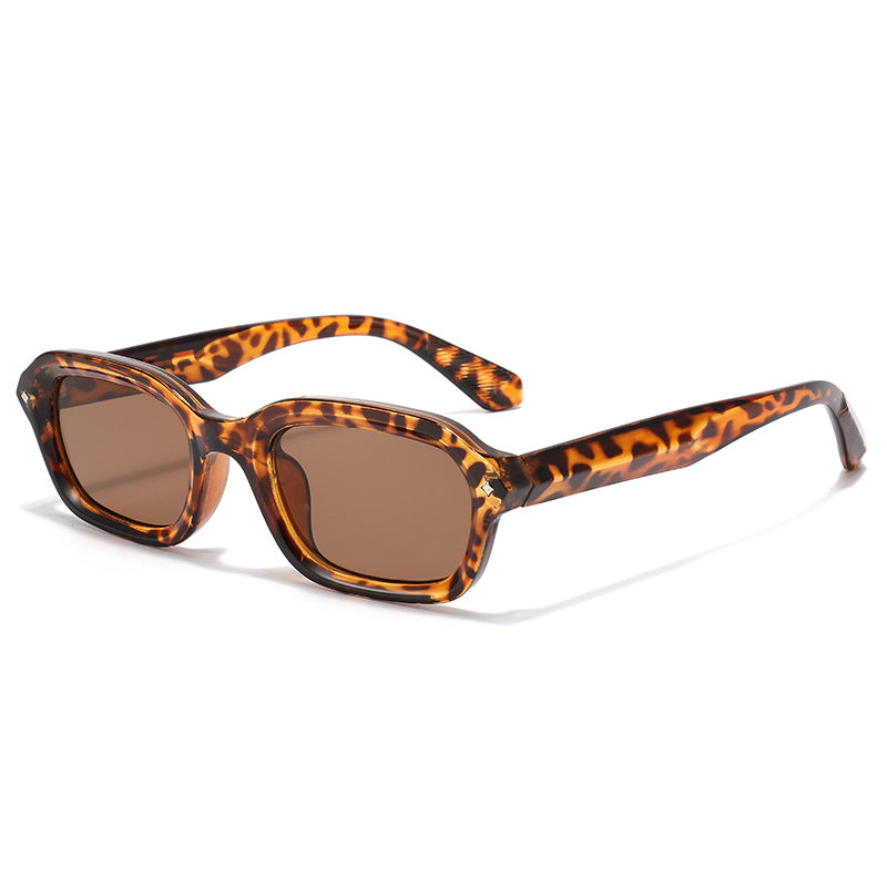 Narrow Frame Square Punk Sunglasses Trendy UV400 Protection