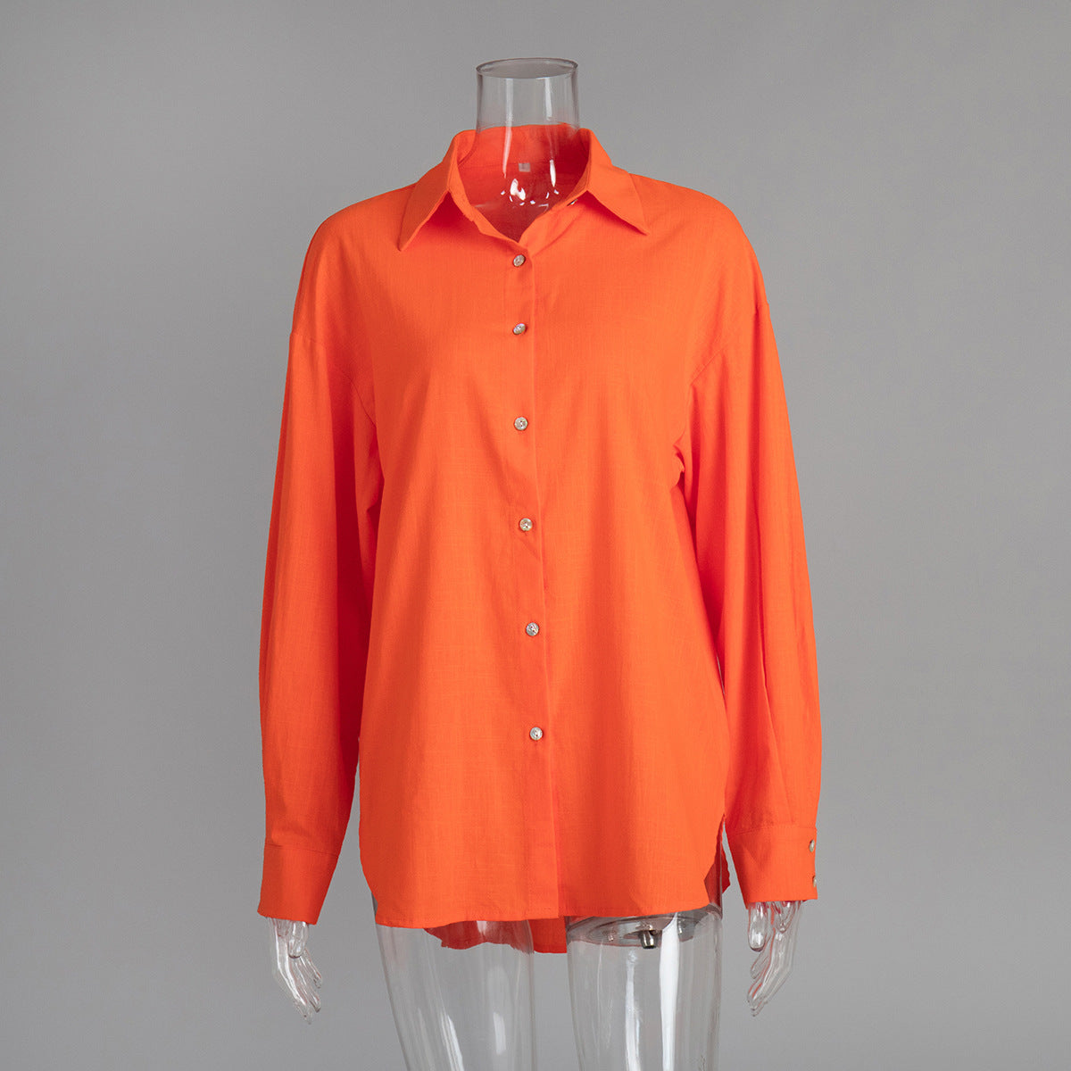 Lazy Casual Solid Color Cotton Shirts