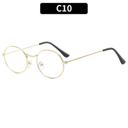Classic Oval Metal Retro Sunglasses For Men And Women