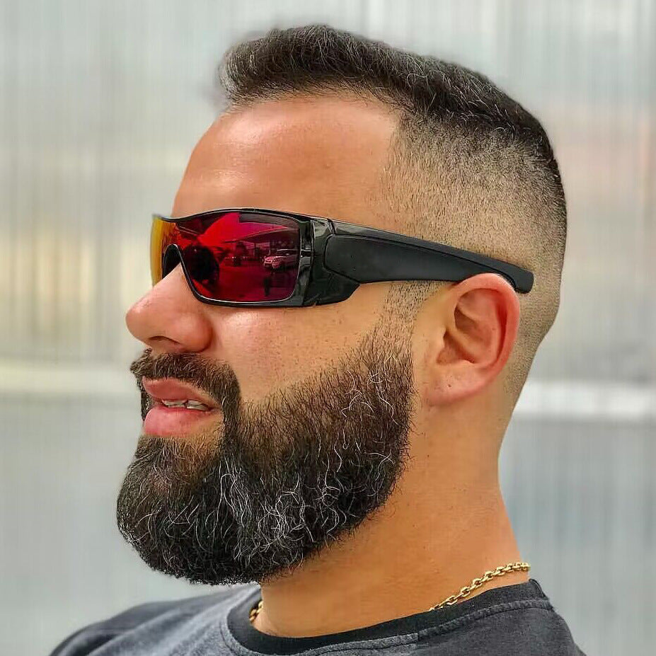 Y2K Futuristic Square Sunglasses Stylish Men's Eyewear