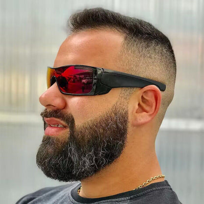 Y2K Futuristic Square Sunglasses Stylish Men's Eyewear