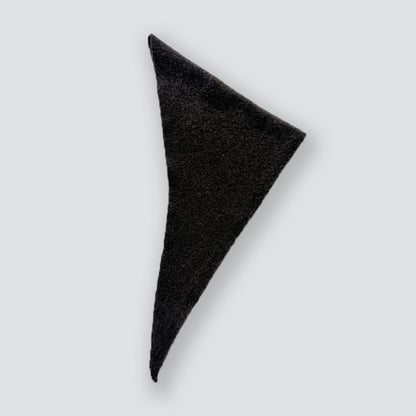 Solid Color Knitted Wool Blend Triangle Scarf for Women