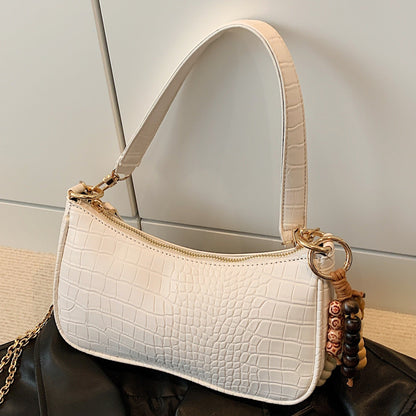 Trendy Croc Texture Mini Shoulder Bag for Women