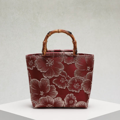 Fashionable Floral Tote Bag Soft PVC Street Style