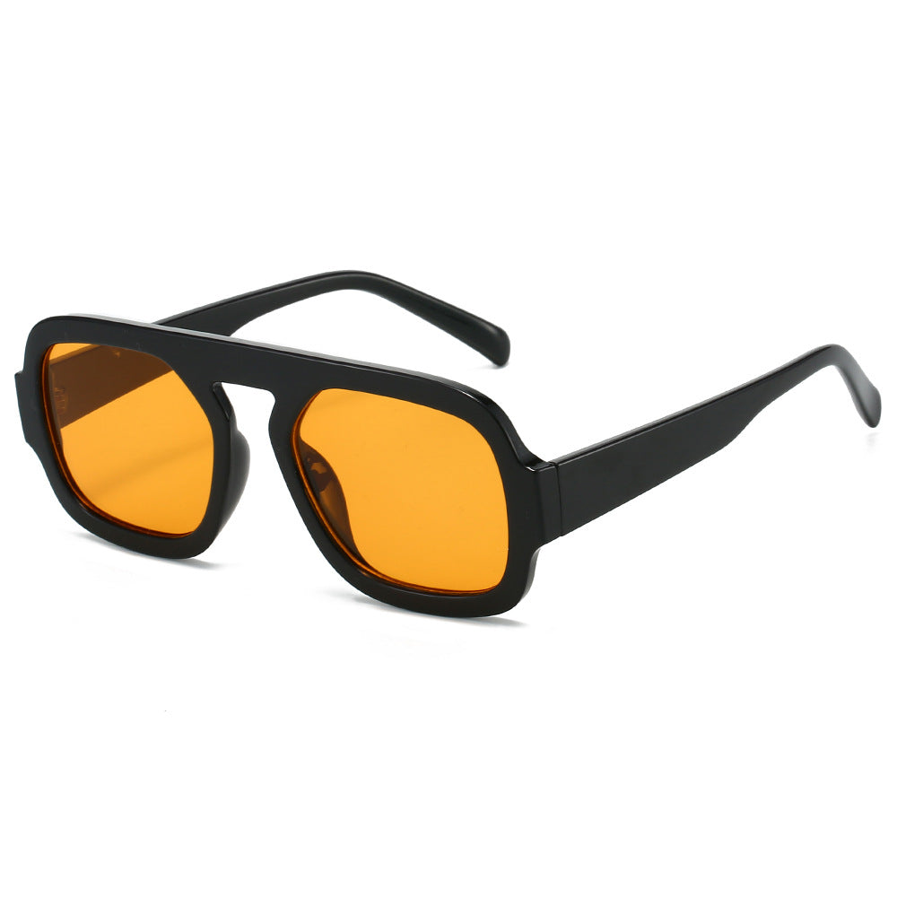 Pilot Sunglasses Stylish Oval Frame UV400 Protection