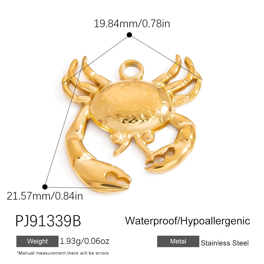 Stainless Steel DIY Ocean Series Coconut Tree Pendant Necklace