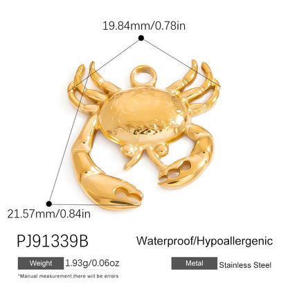 Stainless Steel DIY Ocean Series Coconut Tree Pendant Necklace