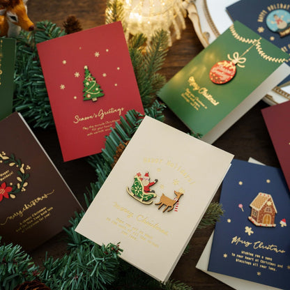 Cute Cartoon Print Christmas Greeting Card