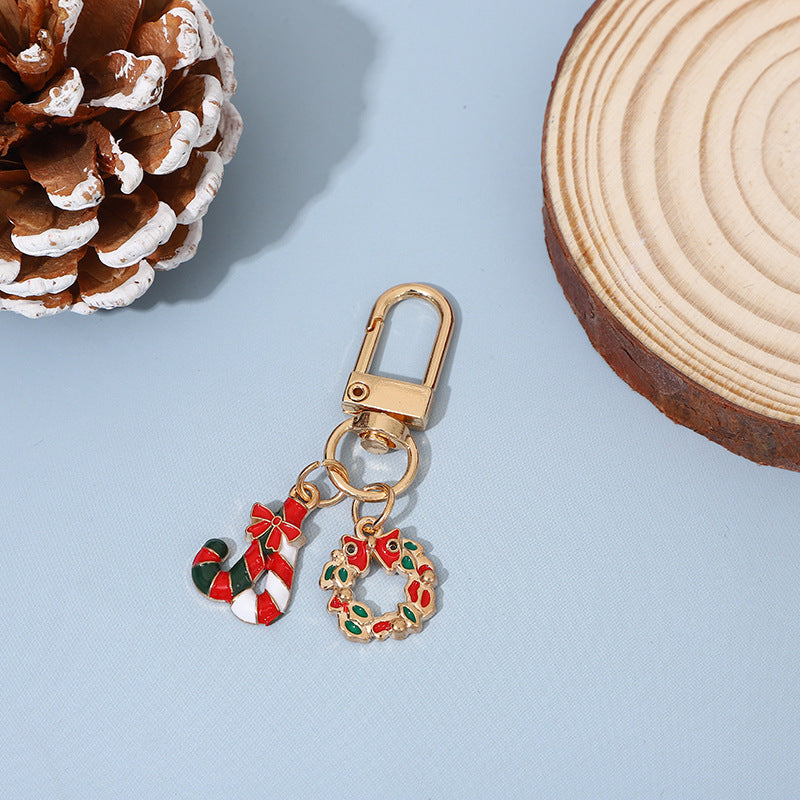Christmas Theme Cute Reindeer Metal Bag Charm