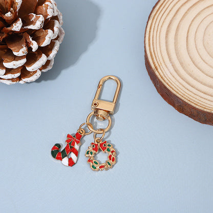 Christmas Theme Cute Reindeer Metal Bag Charm