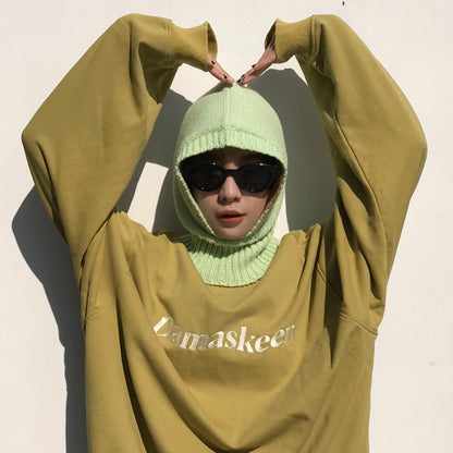 Pastel Knit Beanie Warm Wool Cap Unisex Style
