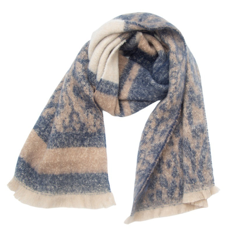 Vintage Leopard Print Scarves
