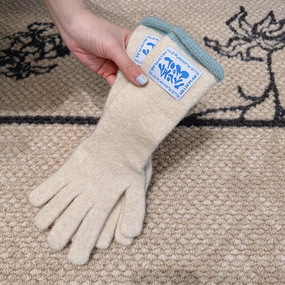 Winter Thermal Soft Touchscreen Wool Long Gloves
