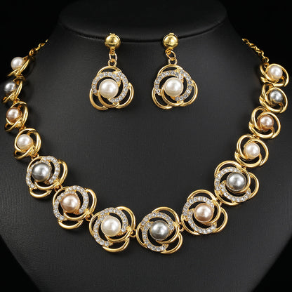 Fashion Pearl Necklace Set for Brides Elegant Accessories