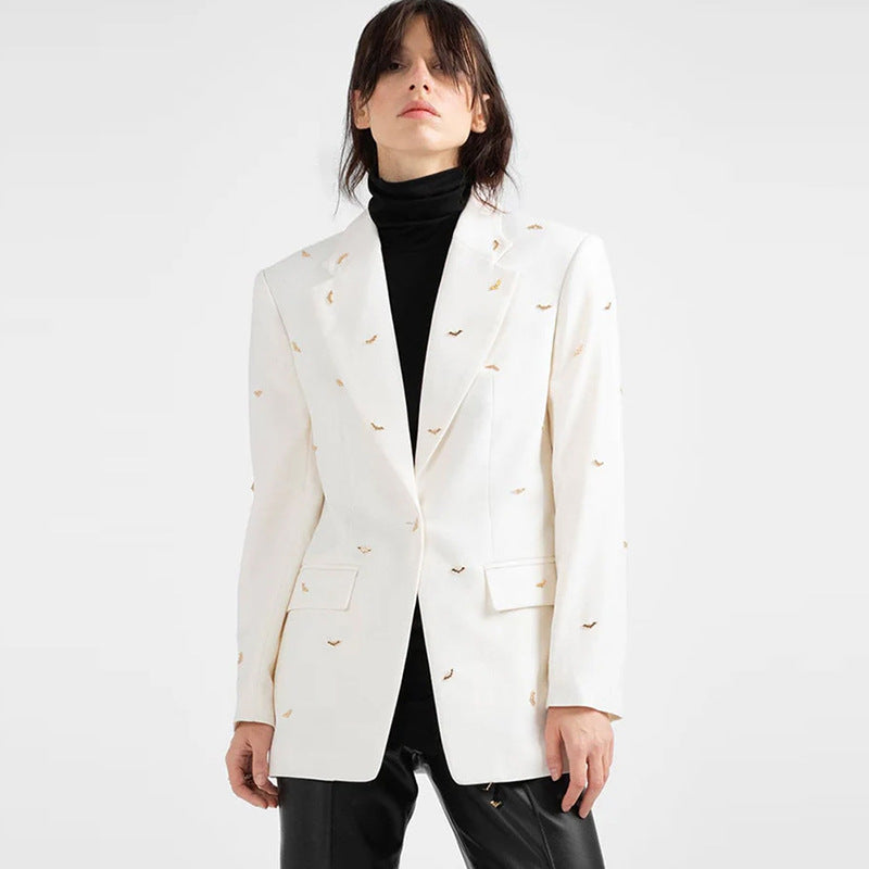 Batwing Beaded Blazer Jacket