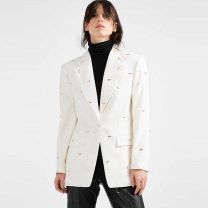 Batwing Beaded Blazer Jacket